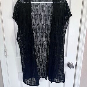 Mossimo Supply Co. Black Sheer Lace For Layering